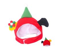 TOYANDONA Chapeau de Noël pour Animaux Accessoire de Cosplay pour Chat pour Séances Photo Ajustable Circonférence du Cou