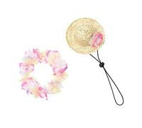 TOYANDONA Chapeau De Paille pour Animaux De Compagnie Guirlande pour Chien Et Chat Casquettes pour Chiens Et Chapeau De Paille pour Animaux De Compagnie