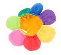 TOYANDONA Chapeau Tournesol pour Chat en Peluche, Casquette Doudou pour Chiot, Couvre-Chef Doux et Chaud, Accessoire de Déguisement Animal, Costume Chat Hiver, Taille Unique