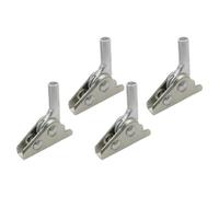 TOYANDONA Charnières de Table Pliante à Cinq Positions en Acier Inoxydable, Réglables Multi-angle, 4 Pièces pour Chaise de Plage et Tabouret Pliant, Réparation et Amélioration de Meubles