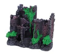 TOYANDONA Château Décoratif pour Aquarium Ornements Réalistes Résine Cachette pour Poissons pour Aquariums Eau Douce Et Eau De Mer