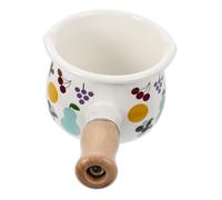 TOYANDONA Chauffe-beurre Émail Style Japonais Petit Pot Pour Garçon Fille Cuisine Casserole à Sauce Compatible Induction
