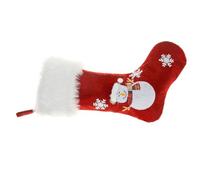 TOYANDONA Chaussette de Noël avec Lumières Brodées Sac Cadeau Suspendu Tissu et Plastique Décoration Festive pour Sapin et Fête Capacité
