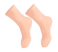 TOYANDONA Chaussettes Hydratantes pour Secs Silicone Réutilisables Protection avec Coussinage Nid Abeille Confort Doux et Adaptées Maison Bureau Voyage