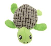 TOYANDONA Chien Interactif Peluche Tortue à Mâcher avec Sifflet pour Chiens Petits et Moyens et pour Stimuler Activité et Instinct Naturel
