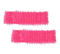 TOYANDONA Chiffons de Remplacement Accessoires de Nettoyage Lot de 2 Rouge Doux et Absorbant pour Balai Serpillière en Chenille pour Sols et Coins à Usage Domestique
