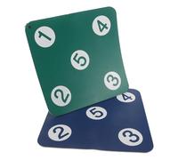 TOYANDONA Cible D'entraînement D'escrime Murale Anti-Perforation 2 Pcs, Équipement de Formation pour Fleuret, Épée et Sabre, Zones Contrastées Bleu Foncé et Vert, Outil Sportif