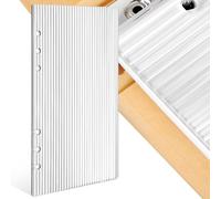 TOYANDONA Classeur A5 à 6 Anneaux - Couverture Transparente en Acrylique pour Classeur, Organiseur, Carnet, Agenda, Bloc-notes, Protection en Acrylique, 6 Trous pour Une Utilisation Au Bureau