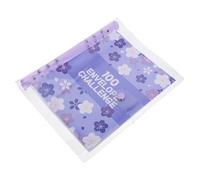 TOYANDONA Classeur de Enveloppes Budgétaires pour d'Épargne 100 Jours, Format A5 Pochettes Transparentes, Espace d'Enregistrement Étendu, Protection Étanche, pour Organisation Financière