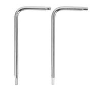 TOYANDONA Clé Hexagonale en Alliage Argenté 2 Pcs pour Réglage du Manche de Guitare Acoustique, Outil en L Antidérapant pour Truss Rod, Accessoire Essentiel pour Entretien Guitare