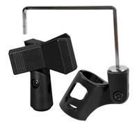 TOYANDONA Clip Micro en Métal Noir pour Saxophone Fixation Verticale, de Perte de Volume et Support pour Microphone D'enregistrement Voix