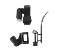 TOYANDONA Clip Micro Réglable pour Saxophone 2 Pinces, Accessoire pour Pied de Micro Compatible, Matériau Robuste, Maintien Stable, Adapté Scène et Studio, Protection Vernis Instrument