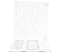 TOYANDONA Cloison pour Aquarium en Acrylique Transparente, Panneau de Séparation à Double Perforation, Protection Isolante de Pompe Anti-Sable, Accessoire Multifonction pour Filtre