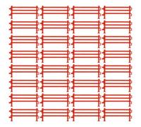 TOYANDONA Clôture Miniature 9 Cm 50 Pièces pour Mini-Zoo et Ferme, Accessoires Décoratifs en Plastique pour Table à Sable, Jeu de Clôture DIY pour Garçon et Filles et Modèles D’Animaux