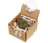 TOYANDONA Coffret de Pierres Naturelles Agate Dorée, Minéral de Quartz pour Collection et Usage Quotidien, Pierre D'enseignement et Décoration