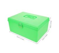 TOYANDONA Coffret Mahjong : Boîte de Rangement Portable Verte pour Mahjong - Organiseur en Plastique Polyvalent pour la Maison - Conteneur Pratique avec poignée pour Les fêtes de Fin d'année
