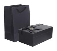 TOYANDONA Coffret Présent Noir 2 Pièces Boîte D'emballage Parfum Et Rouge à Lèvres Élégant Léger Compact Usage Mariage Anniversaire Saint-valentin Présent Romantique