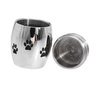 TOYANDONA Coffret Urne Cinéraire Acier Inoxydable pour Cendres Animaux Couvercle Dévissable et Étanchéité Urne Commémorative Funéraire pour Chiens Design Simple et Naturel