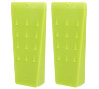 TOYANDONA Coin D'abattage à Pointes 5 Pouces Vert, Outil De Coupe du Bois pour Abattage Sécurisé en Forêt, Lot De 2 Cales De Bûcheronnage Triangulaires pour Stabilisation Et Direction des Arbres