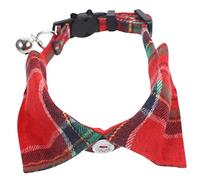 TOYANDONA Collier de Chat Réglable à Carreaux avec Cloche Décorative Noël Adapté pour Animaux de Compagnie Optimal Design pour Toutes Occasions