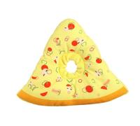 TOYANDONA Collier De pour Chat Et Chien Collerette Élisabéthaine Forme De Pizza Douce Et Imperméable Après Confortable
