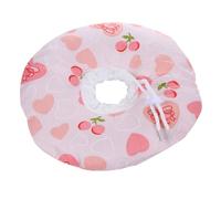 TOYANDONA Collier Élisabéthain Chat Rose Cœur S Collerette Anti-griffures Coton PP Confortable Protection Postopératoire Ajustable pour Chien et Chat