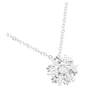 TOYANDONA Collier Flocon De Cristaux Chaîne De Clavicule Pour Femme Bijou De Cou Avec Pendentif