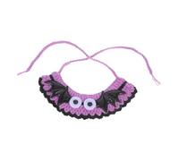 TOYANDONA Collier Halloween pour Chat Bavoir Réglable avec Motif de Chauve Souris Accessoire Costume pour Animaux Ajustable