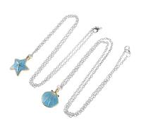 TOYANDONA Collier Pendentif Coquillage et Étoile de Mer Chaîne Métal Bohème Collier à Breloque Coquillage pour Femme Bijoux D’Été Plage Accessoires Plage