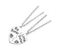 TOYANDONA Collier Pendentif Cœur à Coudre pour Filles en Alliage Solide, Bijou D'amitié pour Deux Meilleures Amies, Présent de Fin D'études,