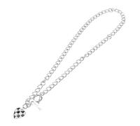 TOYANDONA Collier Pendentif Cœur Élégant à Motif Carreau pour Femme Chaîne Clavicule Chic Bijou Saint-valentin Accessoire Mode Unique et Raffiné