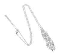 TOYANDONA Collier Pendentif en Métal Argenté L Cage de Cristal Creuse Support Vide pour Pierre Cordon pour Pendentif DIY Accessoire Bijouterie pour Création de Colliers et Bracelets