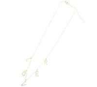 TOYANDONA Collier Pendentif Lettre en Acier Inoxydable Orné de Cristaux Chaîne de Clavicule Fine pour Femme Bijou Saint-Valentin Accessoire Élégant pour Présent Spécial
