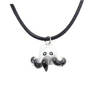 TOYANDONA Collier Pendentif Pieuvre en Métal Solide Collier Halloween Unisexe Bijou Animal Marin Steampunk Présent Original pour Femmes et Hommes Style Mythique Océanique