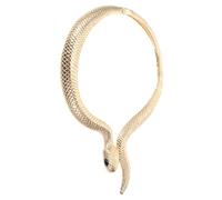 TOYANDONA Collier Ras-de-cou Serpent Vintage Doré En Métal, Bijou Plastron Femmes Pour Fête Halloween Costume, Design Serpent Égyptien, Style Rétro Et Taille Ajustable