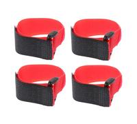 TOYANDONA Collier Silencieux pour Coq en Nylon Rouge, Design Flexible et Anti-Crowing, Lot de 4 Pièces Ferme Maison
