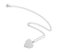 TOYANDONA Collier Urne pour Cendres de Pet Acier Inoxydable Pendentif Cœur Commémoratif Portable Porte Ashes Discret pour Chien Chat et Humain Souvenir de Crémation