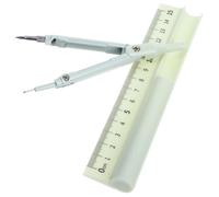 TOYANDONA Compas à Dessin, Compas Porte-crayon, Règle, Plastique et Métal, Vert, Compact et Portable, pour Étudiants et Professionnels, pour Mathématiques et Dessin Technique