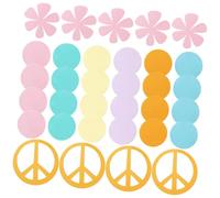 TOYANDONA Confettis en Papier Rond Fleurs 100 Pièces pour Décoration de Table Fête, Mariage, Shower, Anniversaire, Chutes de Papier à Parsemer pour Déco Table Éparpillée Festive