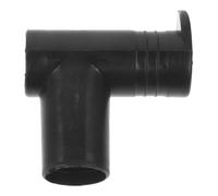 TOYANDONA Connecteur à Angle Droit Noir pour Closet Rod - Raccord Double Passage pour Séchoir à Linge - Plastique Stable et Peu Encombrant - Accessoire pour Séchage Extérieur