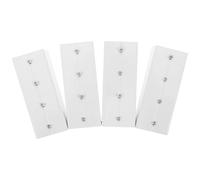 TOYANDONA Connecteurs de Rail de Rideau Universels 4 Pièces - Adaptateurs Robustes pour Tringles à Rideaux Électriques, Accessoires de Jonction pour Rails de Plafond, Installation