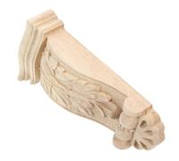 TOYANDONA Console en Bois Massif Décorative Style Européen, Dimensions 6,3 x 13 x 2,5 Cm, Corbeaux Sculptés Traditionnels en Bois, Console Murale pour Décoration Intérieure Et Accent Architectural