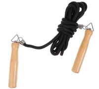 TOYANDONA Corde à Sauter Lestée en Bois Poignée Triangulaire Ergonomique Corde en Coton Résistante à L’Usure pour Entraînement Fitness Exercice en Salle et Matériel D’Éducation Physique