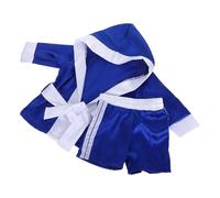 TOYANDONA Costume de Boxe Bébé Garçon 1 Pièce Bleu Tissu Doux Accessoire pour Séance Photo Studio Convient -Né et Premières Photos