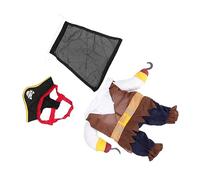 TOYANDONA Costume De Pirate pour Chien Chapeau De Pirate Coton pour Chiot Accessoire De Déguisement Halloween pour Chien