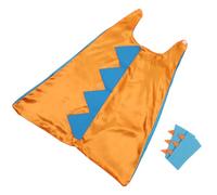 TOYANDONA Costume d'Halloween Garçon et Filles Fille Cape Dinosaure Tissu Doux Respirant Taille Unique Orange Ciel Cosplay Fête Déguisement Anniversaire Jeux de Rôle