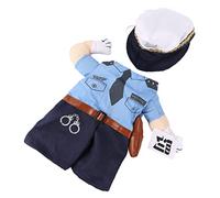 TOYANDONA Costume pour Chat de Policier Vêtements de Cosplay pour Animaux de Compagnie Fournitures pour Look Funky pour Activités Extérieur