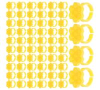 TOYANDONA Coupelles Jetables Hexagonales 7 Compartiments en Nid D'abeille 250 en Plastique Jaune Légères Solidification Retardée pour Colle à Faux Cils pour Extensions de Cils