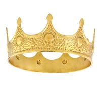 TOYANDONA Couronne D’Anniversaire Vintage en Métal Doré Antique Couronne de Roi Classique Légère pour Fête Cosplay et Bal Accessoire Royal pour Costume de Prince Décoration Festive