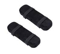 TOYANDONA Coussin D’accoudoir pour Chaise de Bureau en Mousse à Mémoire | Noir, pour Usage Ordinateur et Jeu, Housse Velours Zippée Lavable, Poignets et Bras Soutenus